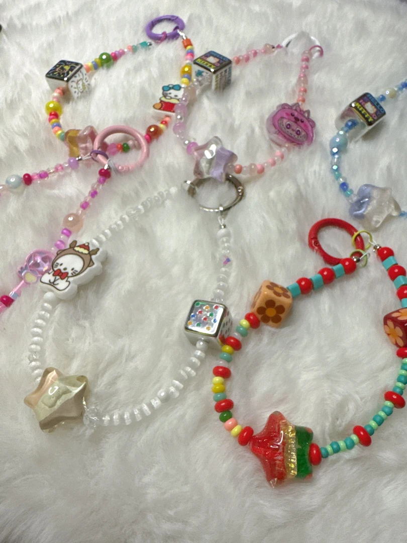 米珠珠子手机挂，包挂（手工制品默认微瑕，咨询后拍高级感结实）