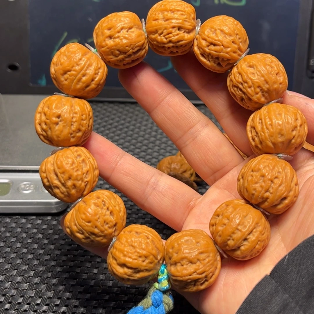 文玩核桃吊坠磨盘方印22➕