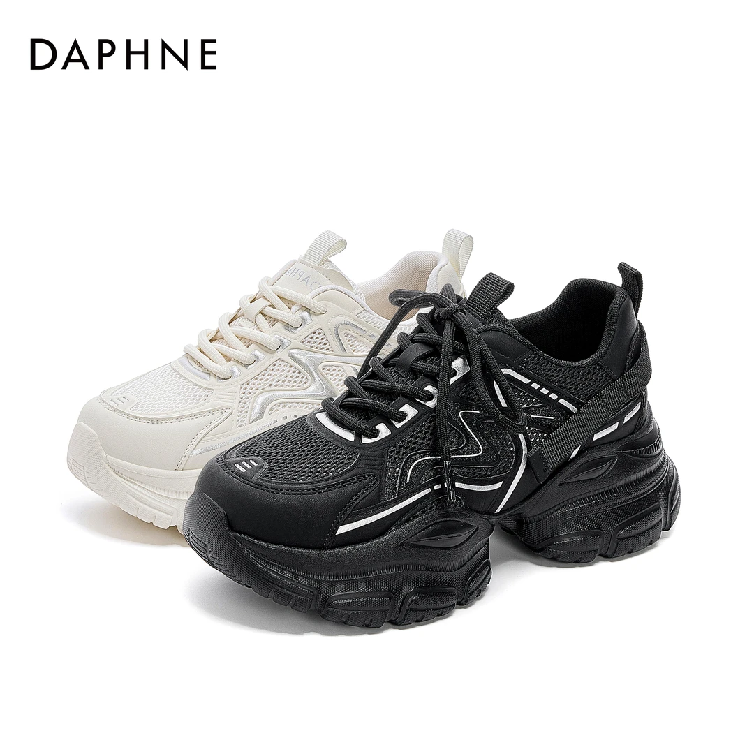 达芙妮复古老爹鞋女鞋2025春夏新款厚底增高运动鞋百搭潮流休闲鞋