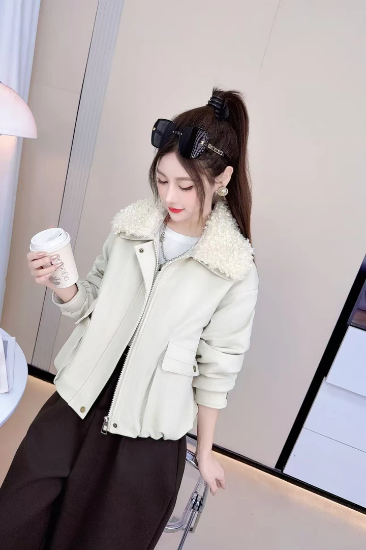 2558#冬季时尚加绒加厚保暖派克服长53