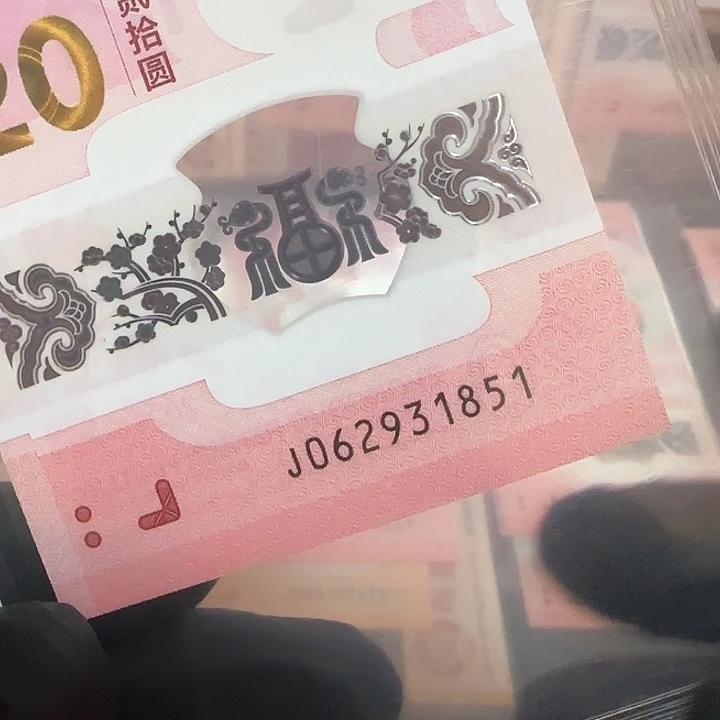 塑料蛇钞首发标年份号062931851