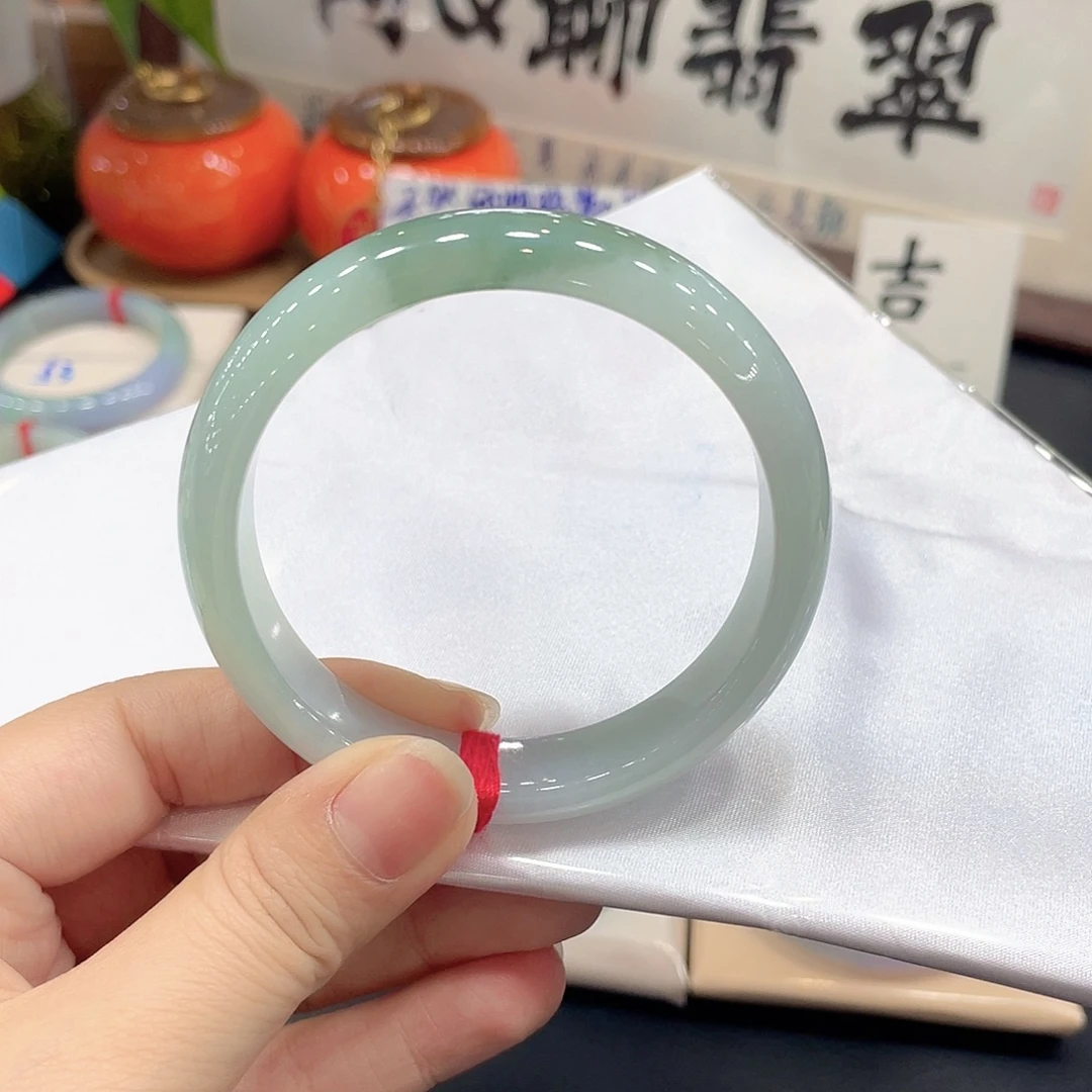 翡翠未镶嵌手镯天然缅甸A货翡翠手镯18