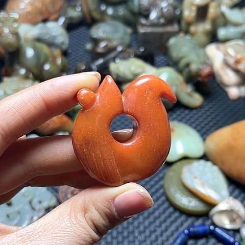 白玉菩提吊坠摆件