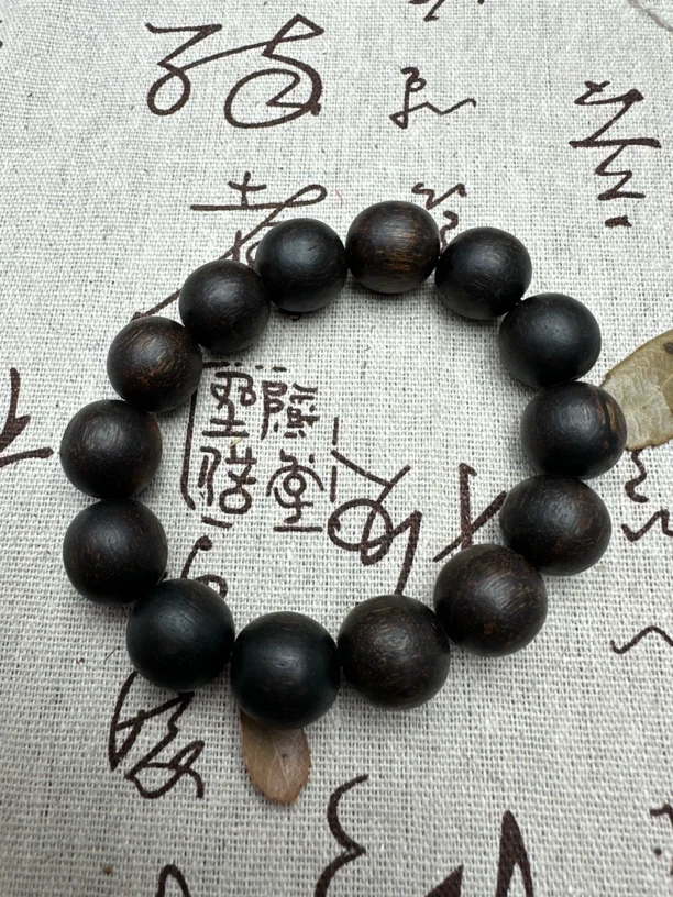 【金茂文玩】 A455越南沉木单圈手串手链