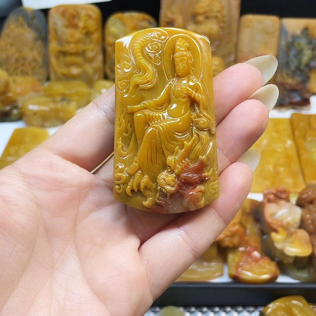 螞***叔石英质玉（黄龙玉）未镶嵌吊坠(不含链)