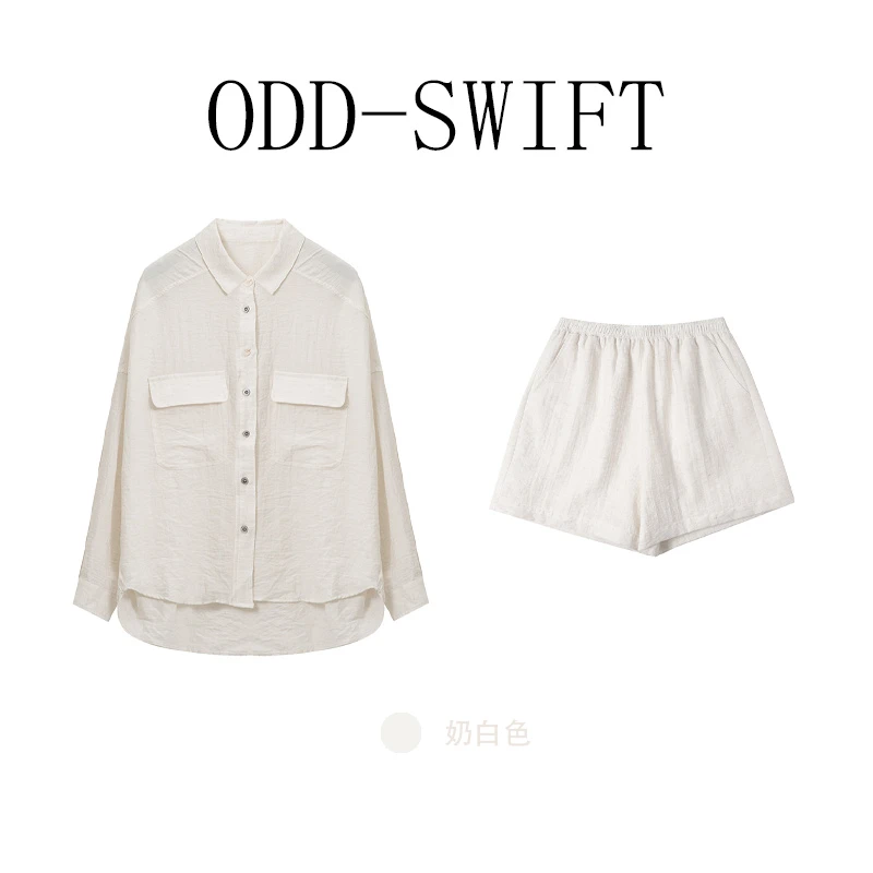 【亚麻月光曲】老钱风气质休闲通勤衬衫套装