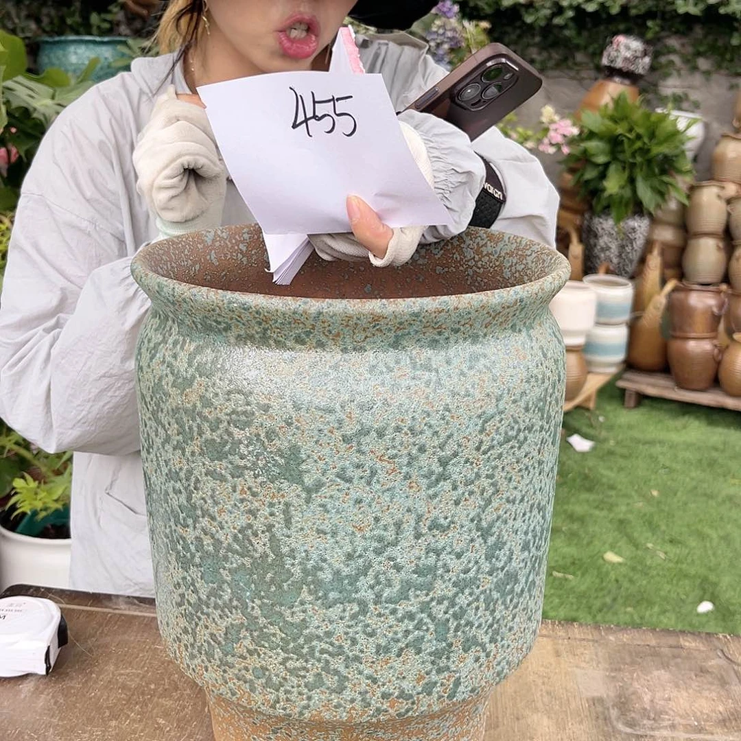 紫砂花盆王嫂花盆直播0513-455高32口25