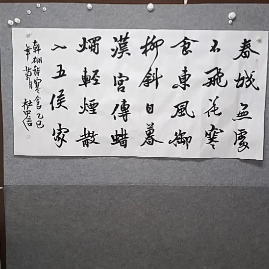 书法四尺横幅春城无处不废话