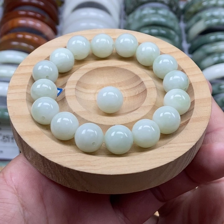 蛇纹石玉未镶嵌手链