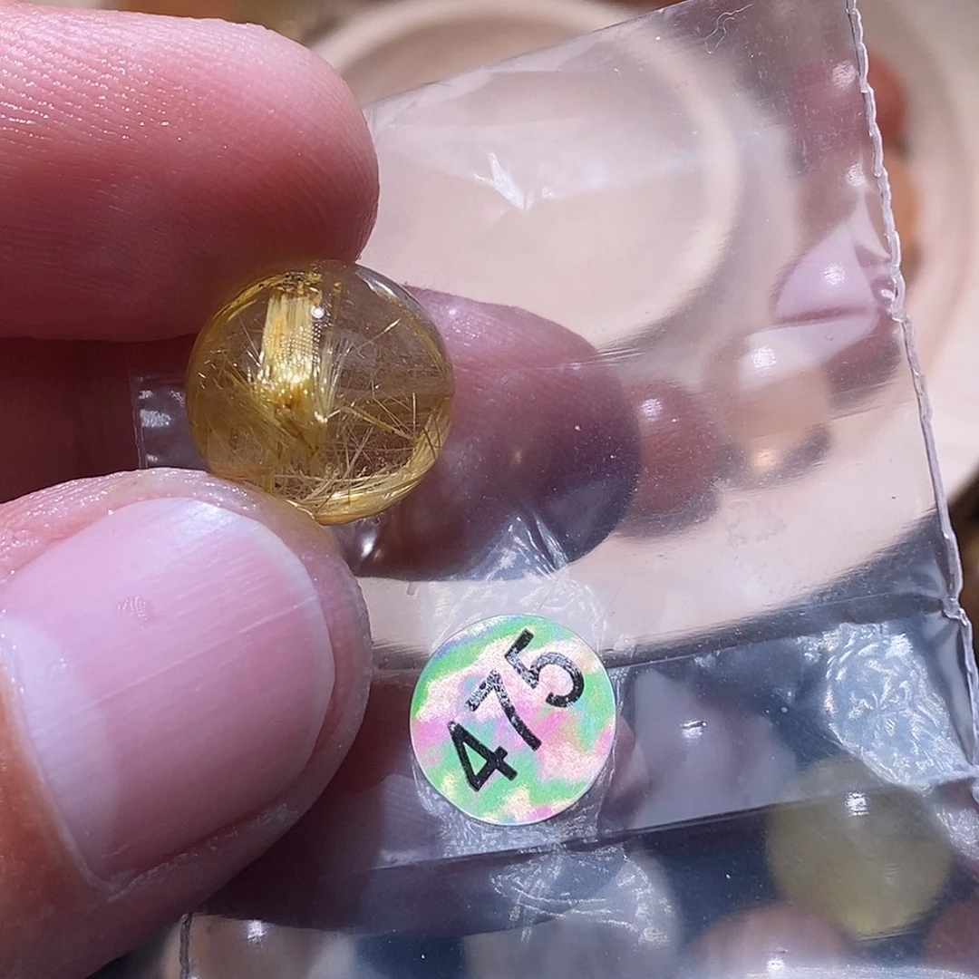 萌***马手链未镶嵌发晶天然水晶