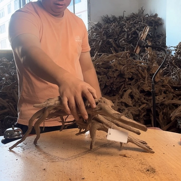 木453020 鱼缸造景根雕艺术102