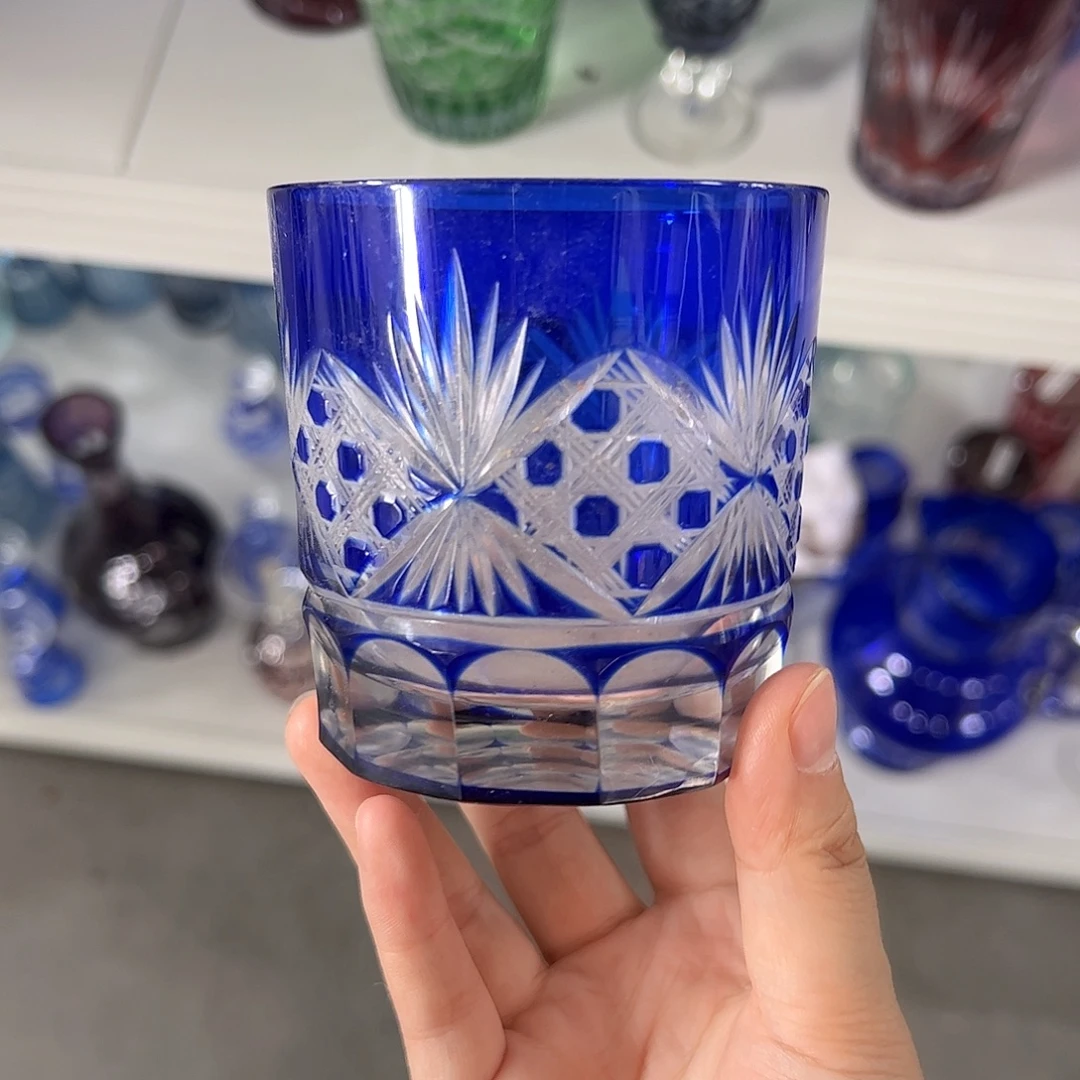 水晶玻璃高脚款微瑕一个