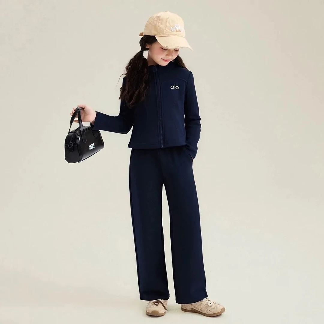 女童秋装套装2025年款衣服儿童韩版秋冬洋气开衫外套休闲裤两件套