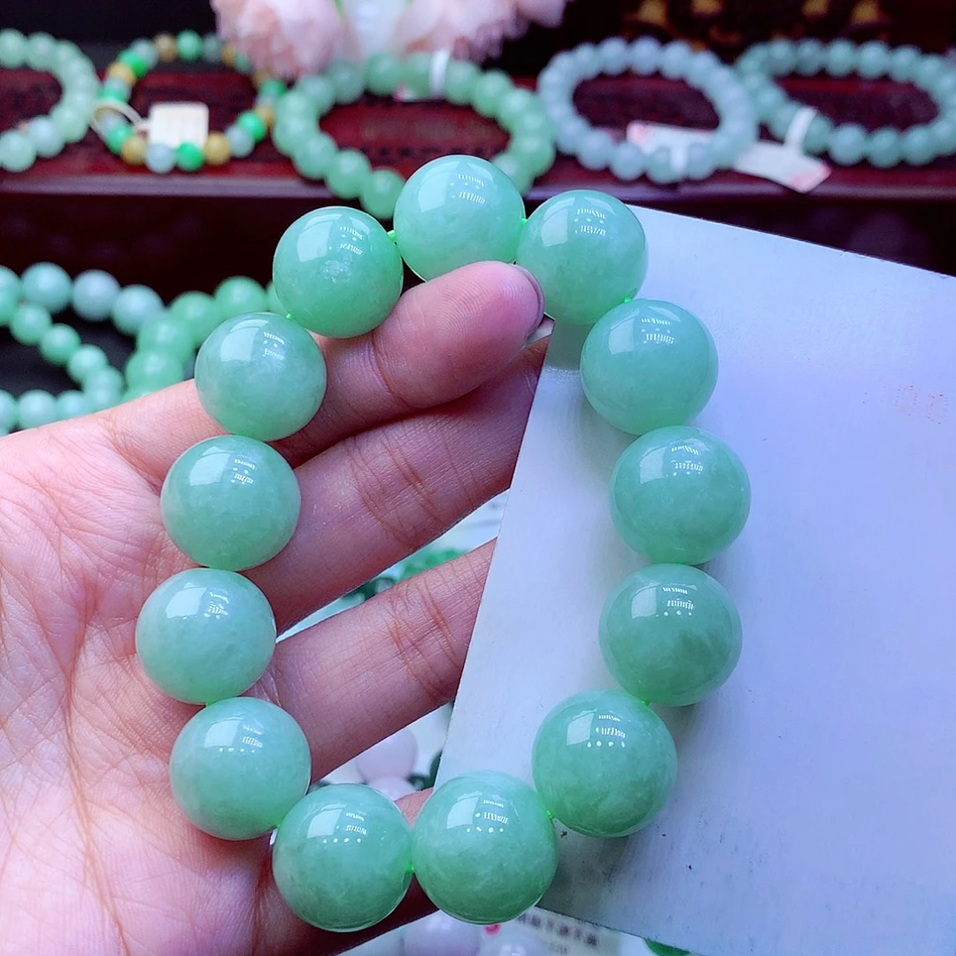 翡翠未镶嵌毛衣链