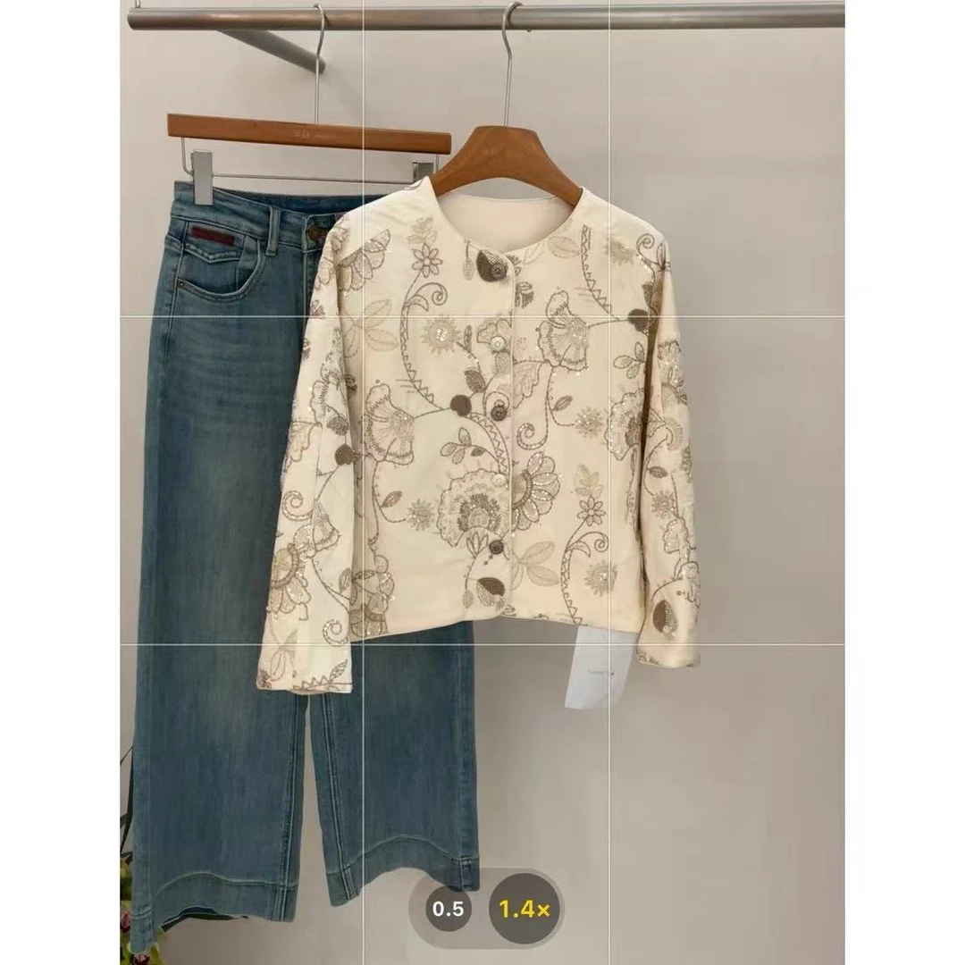 2025新中式国风重工刺绣提花外套1045