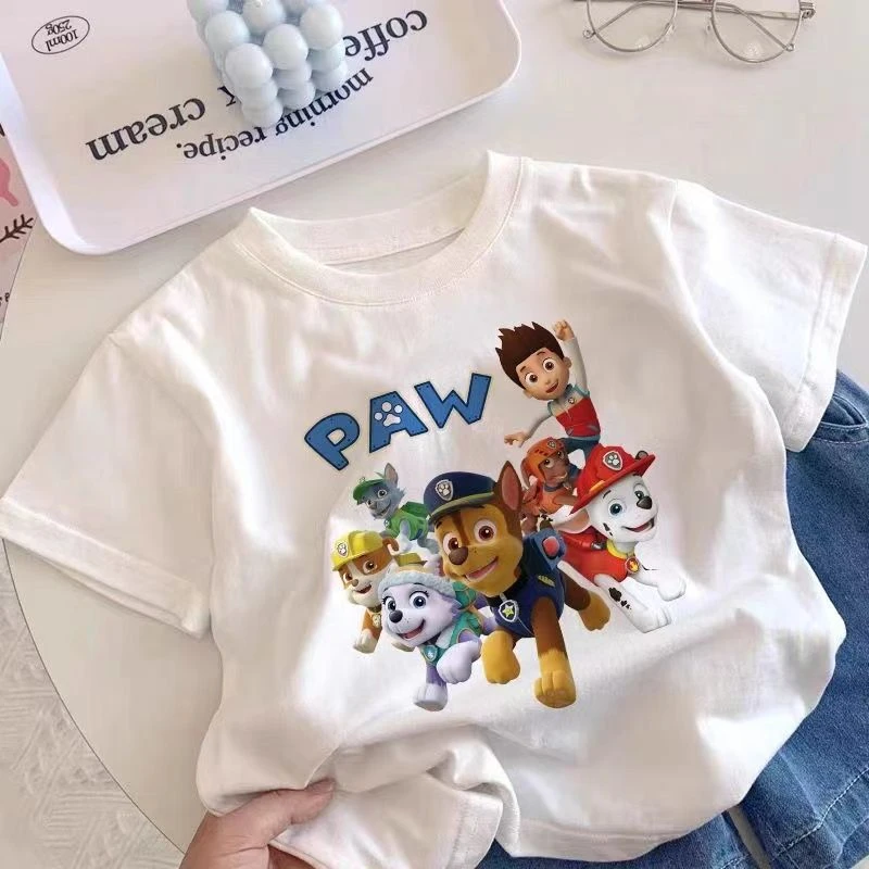 童装2025新款休闲夏装男童女童卡通儿童宝宝上衣短袖T恤汪汪队t