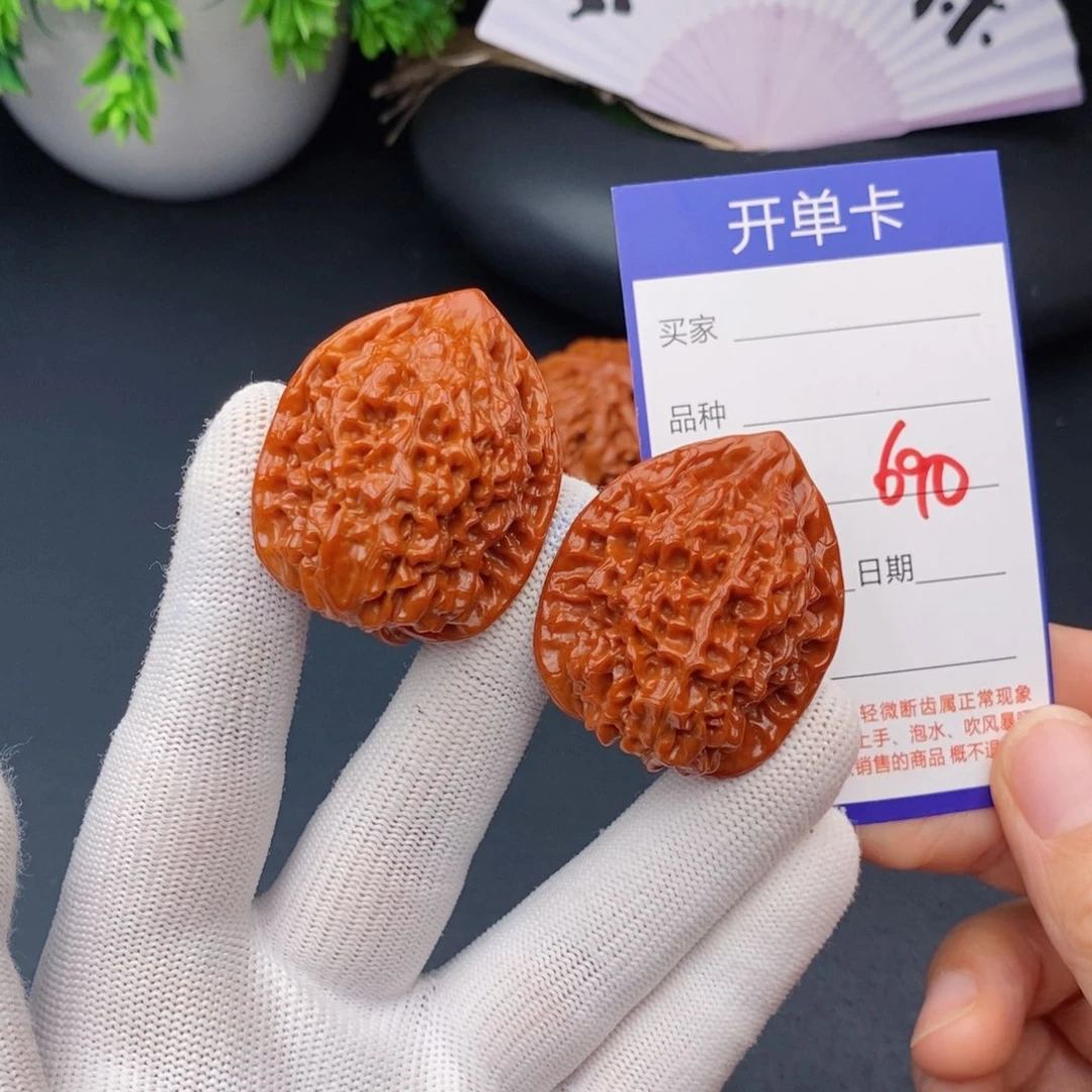 文玩核桃把件36官帽690