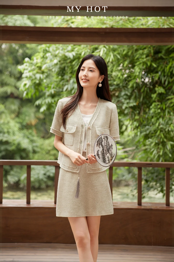 崋家曼夏季新款高级小香风外套