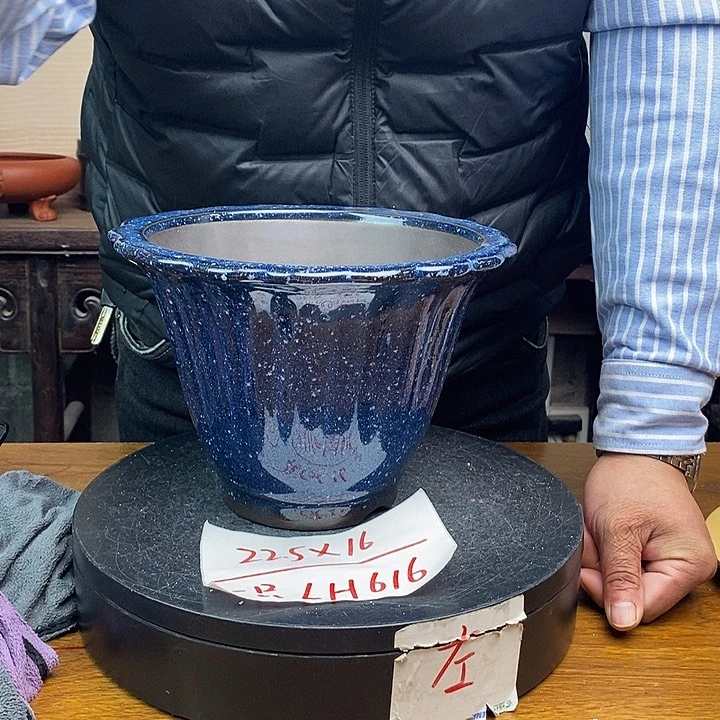 紫砂花盆货号一只LH616