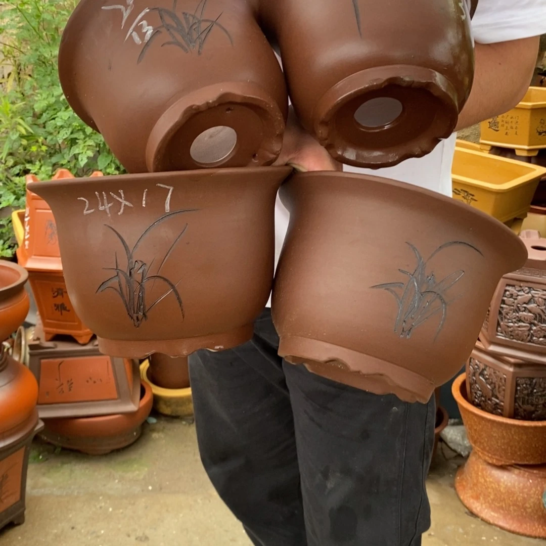 紫砂花盆紫砂壶的时候我