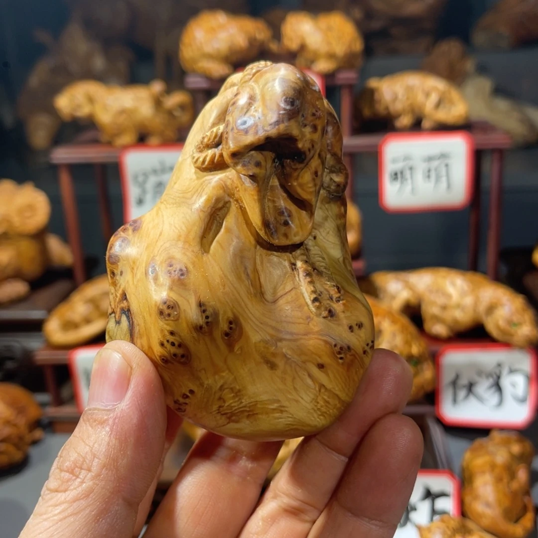 柏木（崖柏）木雕手工把件太行崖柏留疤料