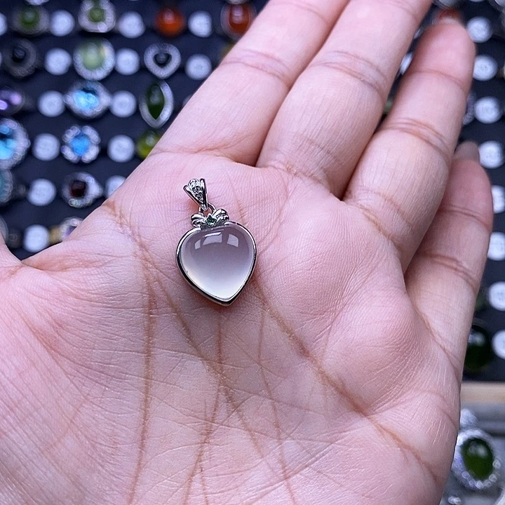 岫玉颈饰银S925镶嵌赵****版