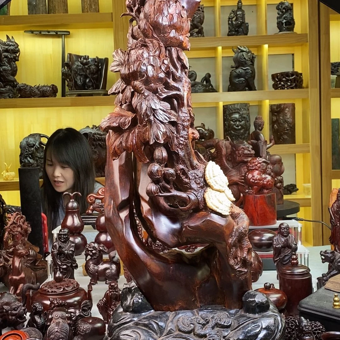 手串/手链小叶紫檀重12.8斤喜上眉梢