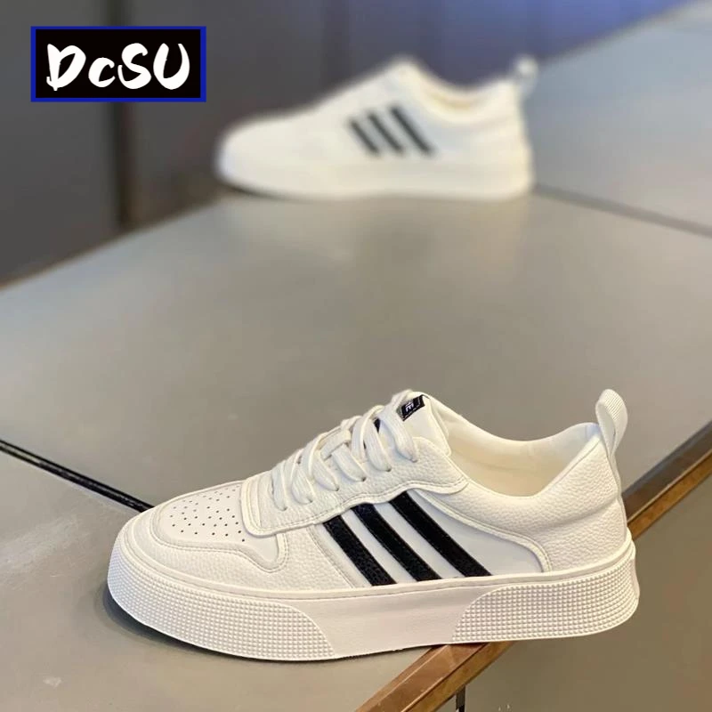 【香港DcSU&Shoes官方正品】潮牌男鞋2025秋季新款真皮休闲鞋韩版百