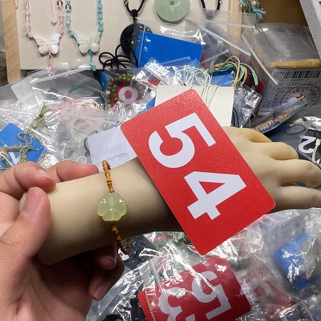 蛇纹石玉合金颈饰