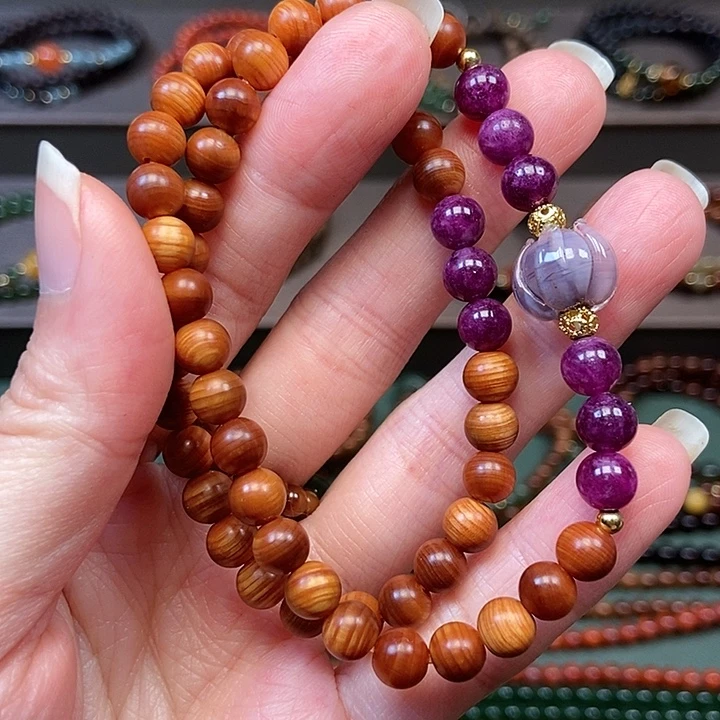 未镶嵌手串柏木0.6