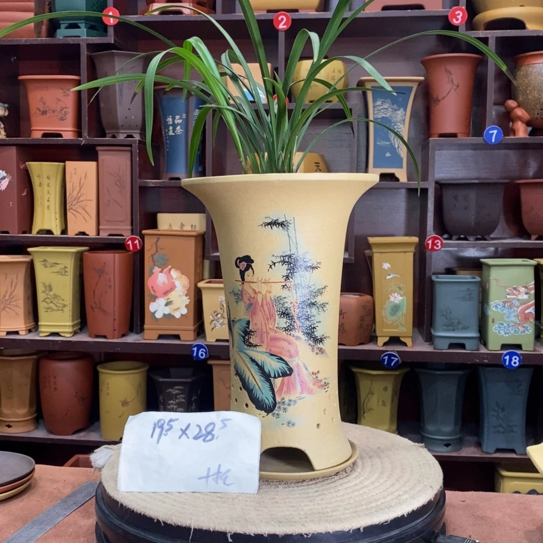 紫砂艺术紫砂花盆