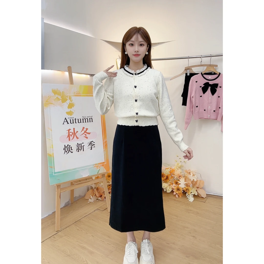 2025秋冬新款法式温柔风甜美小众减龄两件套裙