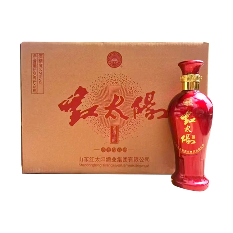 红太阳42度浓香型白酒500ml*6瓶/箱