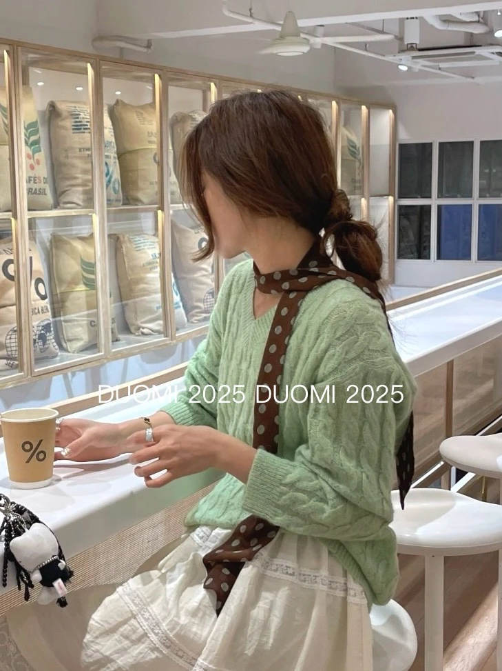 【DUOMI】春季新款百搭时尚韩版小众设计风格丝巾D6255