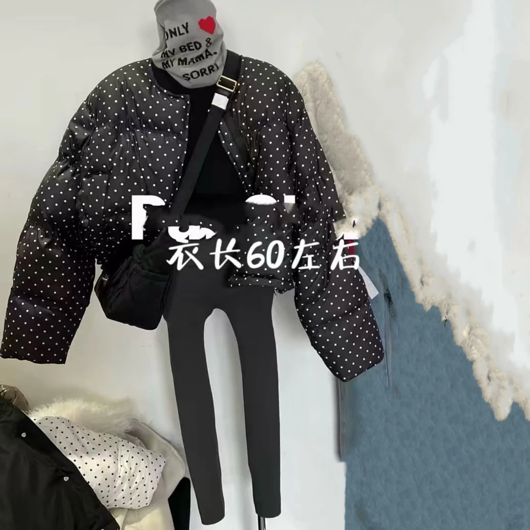 冬季新款【洋气波点】慵懒短款棉服