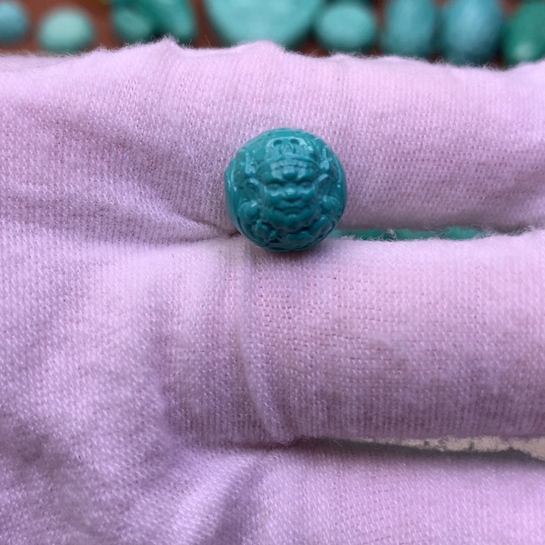 原生态散珠配珠黄财神卡11.3