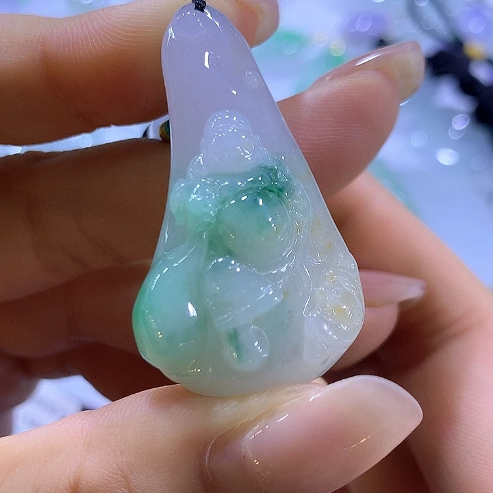 翡翠未镶嵌颈饰天然翡翠A货吊坠