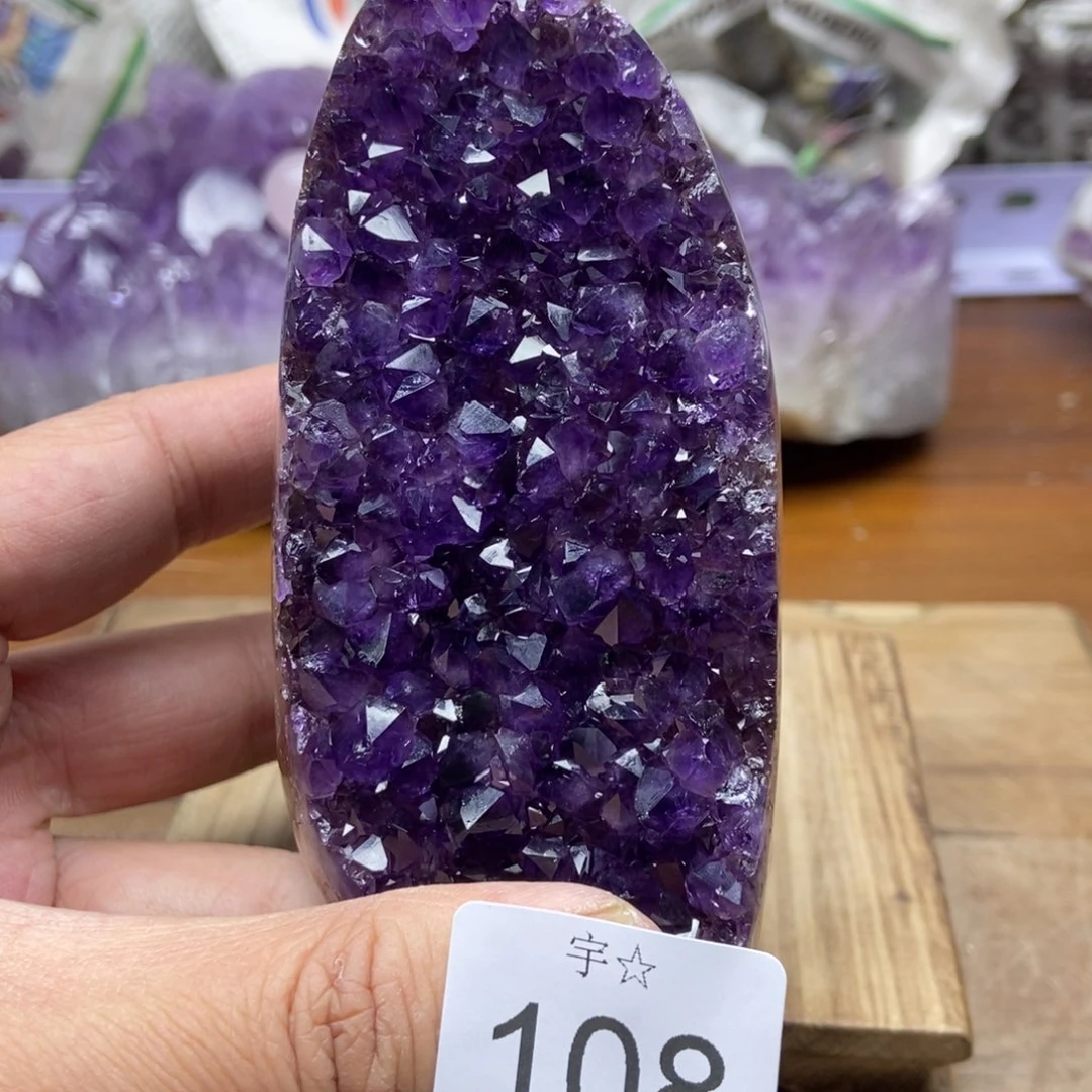 紫晶天然水晶摆件未镶嵌