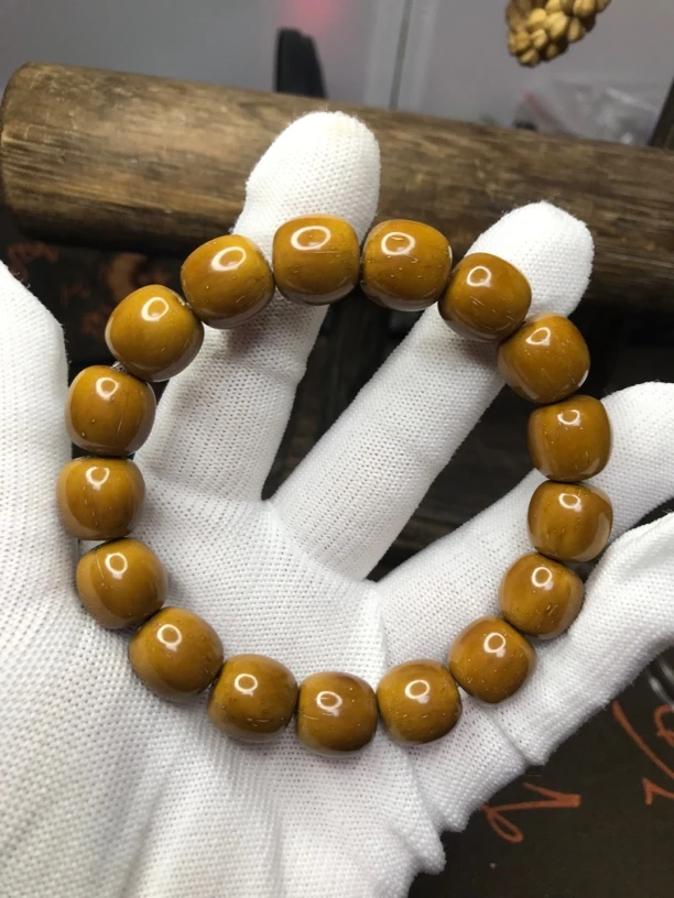 紫金鼠老型桶珠手串