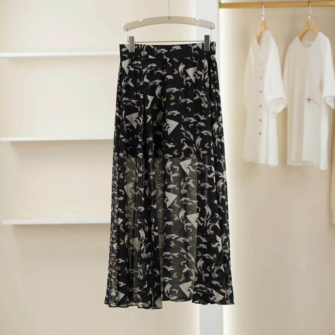 麦迪尚品【H】5041213 夏季优雅印花半身裙品牌撤柜 B4组