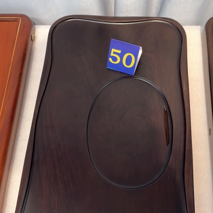 谁***谁正品黑檀木实木茶盘