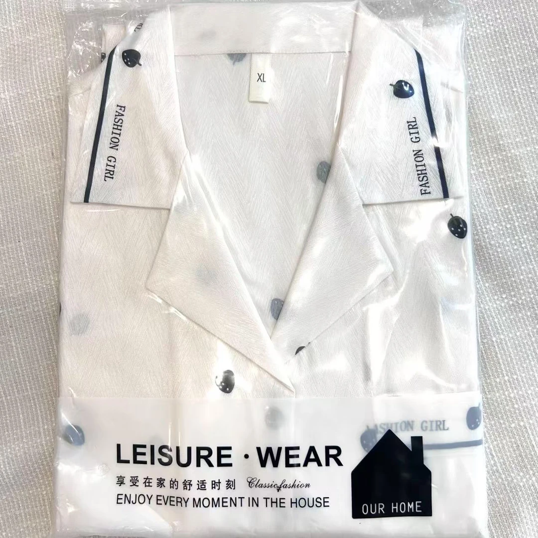 睡衣女款爆款2025新款夏天短袖短裤冰丝薄款长裤睡衣家居服套装