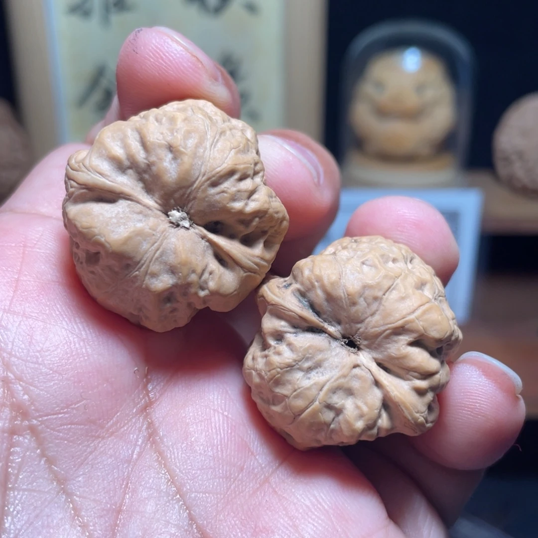 天****文玩核桃把件古蟾