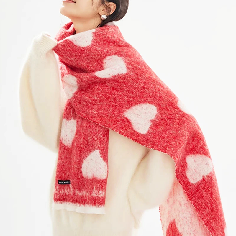 【35x190cm】摩瑟家居【蜜桃樱红围巾】HAZC花瓶摆件玻璃花盆