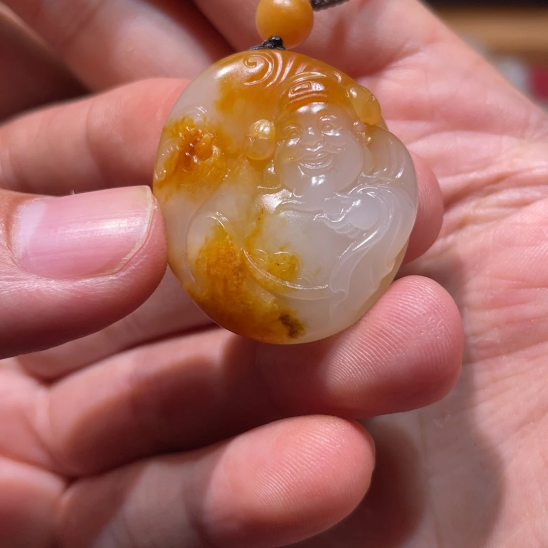 好***情和田玉未镶嵌车挂