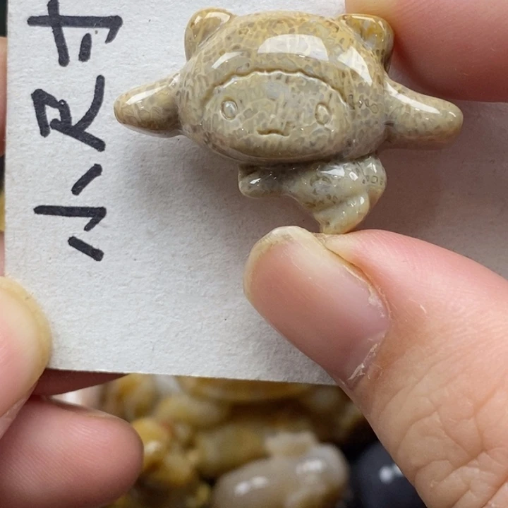 硅化珊瑚（珊瑚玉）未镶嵌颈饰