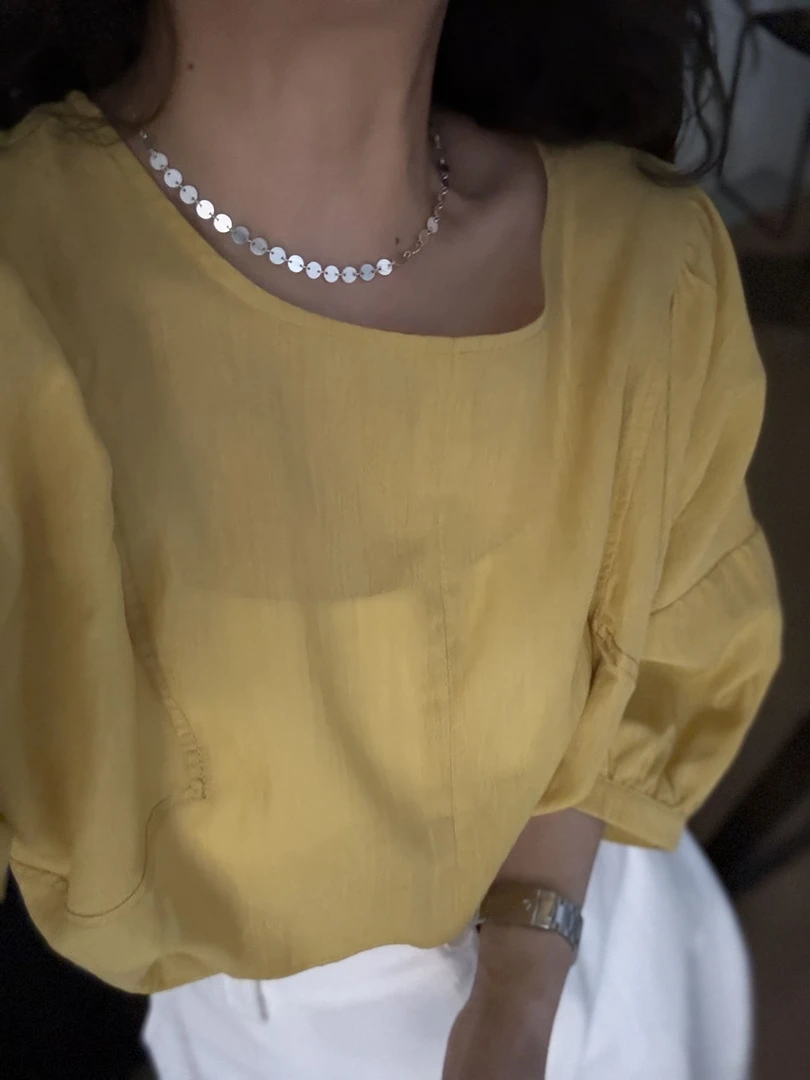 【Z Z.H】定制款纯色宽松显瘦蝙蝠袖中袖上衣