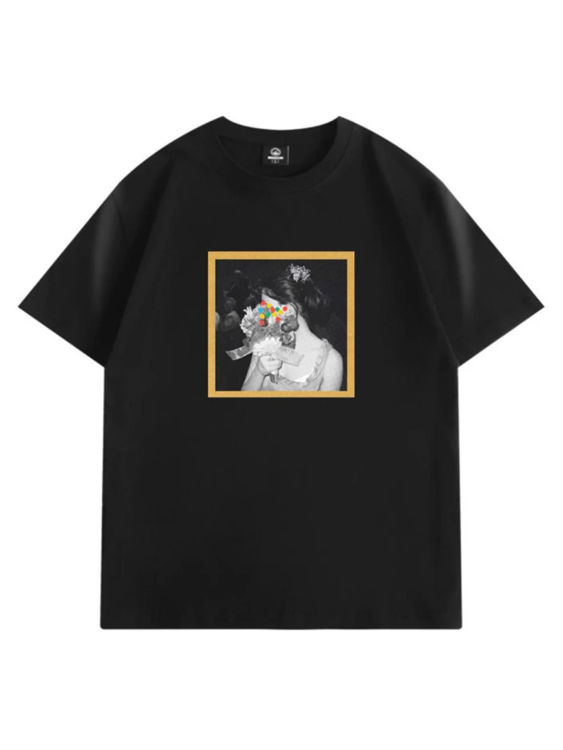 外贸清仓~撤回捡漏日系复古文艺美式小众纯棉短袖T恤男女情侣上衣