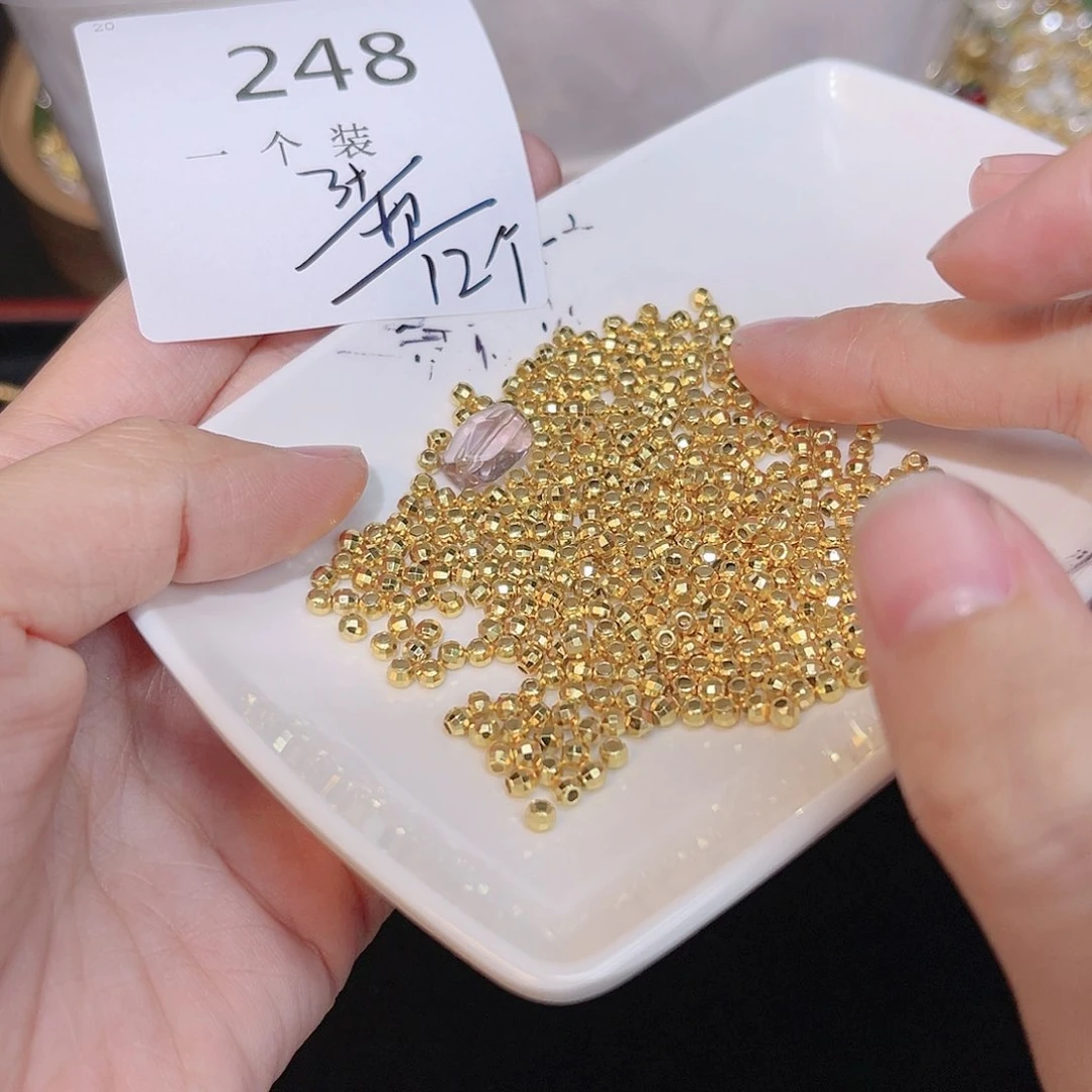 紫晶珠宝半成品银S925镀金镶嵌248