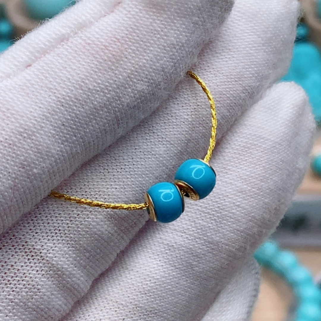 绿松石未镶嵌珠宝奇石5.3mm